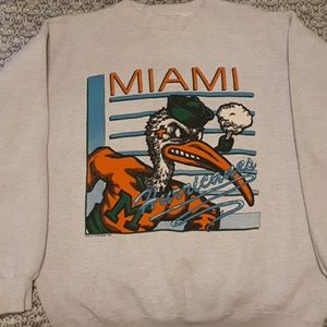 Vintage Miami Hurricanes crewneck sweatshirt